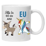 Cana alba personalizata &quot;Altii la 60 ani&quot;, INOVATIX&reg;️. 330ml, Oem