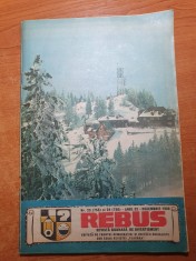 revista rebus decembrie 1988 - revista de divertisment- numar dublu