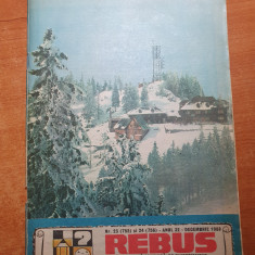revista rebus decembrie 1988 - revista de divertisment- numar dublu