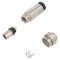 Conector M9 Mufă Tată Aurit 7 PIN IP67 125V