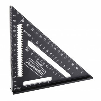 Echer multifunctional Topmaster 281210, pentru tamplarie, lungime 178 m, Aluminiu foto