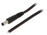 Cablu Alimentare DC 5,5/2,1 Negru 1,5m 2x0,75mm2