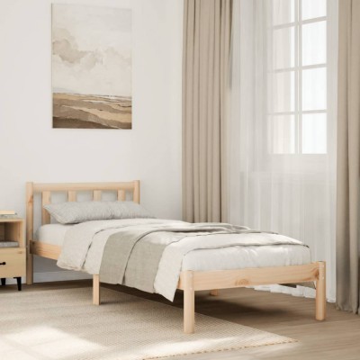 vidaXL Cadru de pat foarte lung fără saltea, 80x210 cm, lemn masiv pin foto