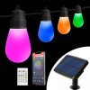 Șir lumini solare inteligente - LED RGBIC 15 buc - 6,5 m - bluetooth, Garden Of Eden