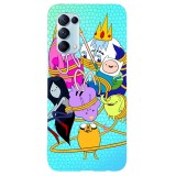 Husa compatibila cu Oppo Reno 4 Lite model Adventure time fist bump, Silicon, TPU, Viceversa, Transparent, Carcasa