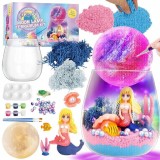 Set creativ lampa cu lumina nocturna Terariu Sirene