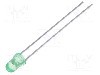 Dioda LED, 3mm, verde, 12...40mcd, 10mA, 2...2,6V, BROADCOM (AVAGO) - HLMP-Y502-F0000