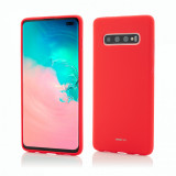 Husa Vetter GO pentru Samsung Galaxy S10+, Soft Touch, Rosu