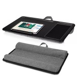 Stand Laptop cu Suport Tableta si Telefon Incorporat, Portabil cu Perna, Multifunctional, Negru