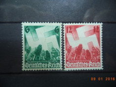 1936 Germania ( Reich ) Mi 632 - 633 Serie completa** foto