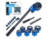 Set dispozitiv manual de infiletat tevi, 1/4"-5/4", 6 bucati, Geko G00999