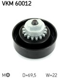 SKF VKM 60012 rola intinzator,curea transmisie