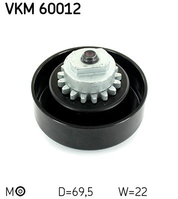 SKF VKM 60012 rola intinzator,curea transmisie foto