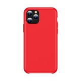 Husa TPU Totu Design Liquid Silicone pentru Apple iPhone 11 Pro Max, Rosie