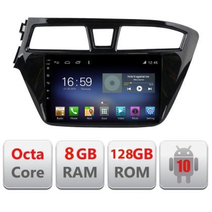 Navigatie HHyundai I20 2015-2018 F-517 Octa Core cu Android Radio Bluetooth Internet GPS WIFI DSP 8+128GB 4G CarStore Technology
