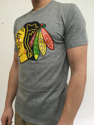 Chicago Blackhawks tricou de bărbați 47 Brand Club Tee grey - S foto