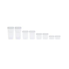 Set 8 caserole din plastic cu capac Ernesto