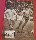 Revista SPORT nr.9/ mai 1972 (UNGARIA-ROMANIA)