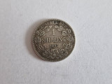 Afrika de Sud 1 Shilling 1895 -Argint, Africa