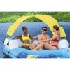 Insula Gonflabila Bestway Hydro Force 305x186x58 cm, Multicolor, Parasolar, Suport Pahare, Plasa, Manere