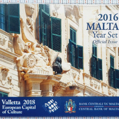 Set monetarie 2016 Malta 1, 2, 5, 10, 20, 50 eurocents 1, 2, euro 2016 UNC - M01