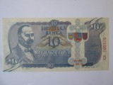Rara! Croația 10 Banica 1990 UNC bancnota propunere/test