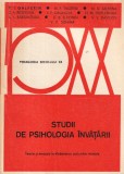 P.I. Galperin - Studii de psihologia invatarii. Teorie si metoda in elaborarea