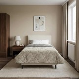 vidaXL Duvet de iarnă Patos Gri deschis 155 x 220 cm 42026320