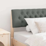 VidaXL Tăblie tapițată Gri &icirc;nchis 100 cm Lemn de pin masiv 879190