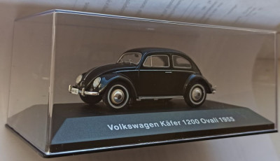 Macheta VW Kafer 1200 Ovali 1955 (Beetle, Broscuta) - Altaya 1/43 Volkswagen foto