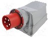 Conector alimentare AC, IEC 60309, IP67, 0,125kA, 400V AC, 5 pini, PCE - 545-6
