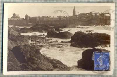 AD 246 C. P. VECHE - COTE D&amp;#039;EMERAUDE -ST-MALO -VUE GENERALE-FRANTA-CIRCULATA1932 foto