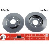 Set disc frana Mercedes Vaneo (414) 02.02-07.05, Fata, 270X22mm, ventilat, TRW