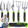 Set 5 unelte de gradina de inalta calitate cu manere din silicon, model avx-wt-gdntol