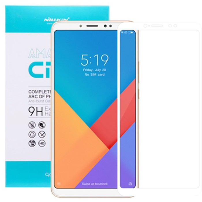 Folie De Protectie Sticla securizata 2.5D, Full Alb XIAOMI Mi Max 3 Folie De Protectie Sticla securizata 2.5D, Full Alb XIAOMI Mi Max 3