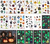 Set de 30 foi cu tatuaje temporare de Halloween Maxee, 330 piese, multicolor, 105 x 30 mm