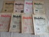 LOT 8 REVISTE FILATELIA, REVISTA FILATELIȘTILOR DIN ROM&Acirc;NIA, ANUL 1945, NR. 24, 13, 20, 19, 23, 22, 21, 12, * 38