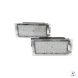 Set 2 Lampi LED Iluminare Numar Renault Megane 2 3 Clio Laguna 2