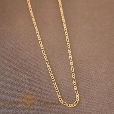 Lantisor placat cu aur - model clasic 3-cu-1, 50 cm foto