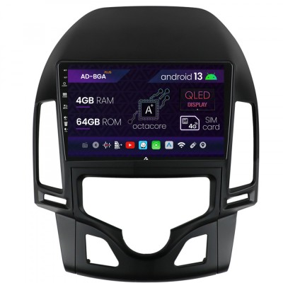 Navigatie Hyundai I30 (2007-2012), Clima Automata, Android 13, A-Octacore 4GB RAM + 64GB ROM, 9 Inch - AD-BGA9004+AD-BGRKIT216 foto