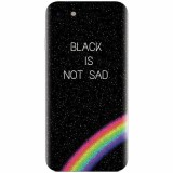 Husa silicon pentru Apple Iphone 5 / 5S / SE, Black Is Not Sad