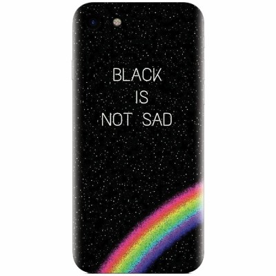 Husa silicon pentru Apple Iphone 5 / 5S / SE, Black Is Not Sad foto