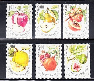 M2 - CNL3 - Timbre foarte vechi - Bulgaria - fructe