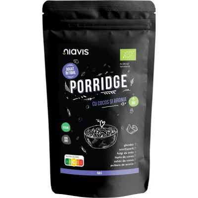 Porridge cu Cocos si Aronia Bio 150 grame Niavis foto