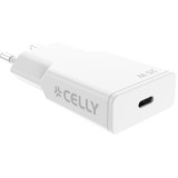 Incarcator retea Celly SLIMTC1C25WWH, 25W, Slim, USB-C, Alb