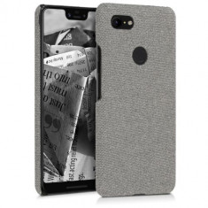 Husa pentru Google Pixel 3 XL, Textil, Gri, 46738.25 foto