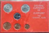 Guernsey set 1/2 1 2 5 10 50 pence 1970 1979, Europa