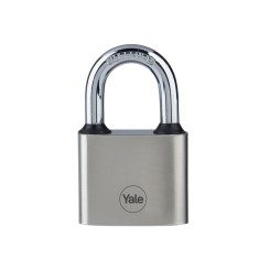 Lacat cu cheie Y112/40/124/1, Yale, otel, nichelat, 40 mm