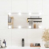 Cumpara ieftin Oglindă de perete cu lumini LED 30x60 cm sticlă dreptunghiular