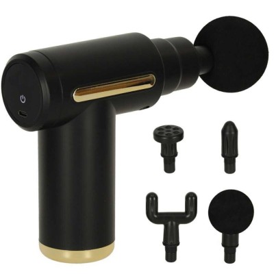 Aparat De Masaj Facial Cu Vibromasaj - 7 Trepte Intensitate - Incarcare USB - 4 Capete Masaj foto